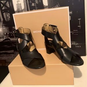 Michael Kors black sandal heels